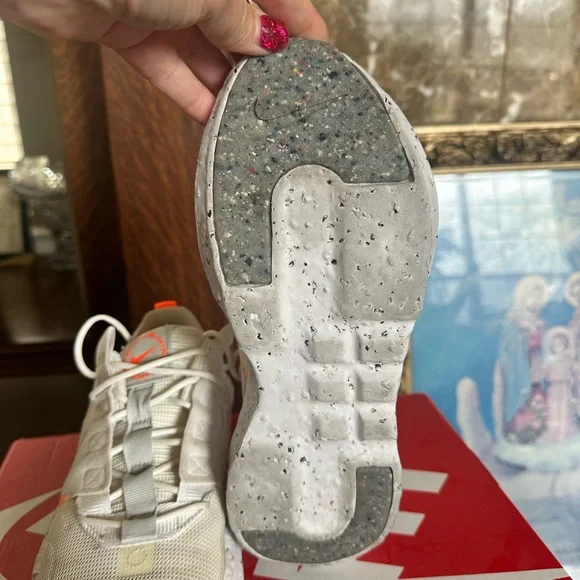 Nike Crater Impact Sneakers Women’s 7.5 Cream Sustainable Running Shoes - Picture 6 of 8